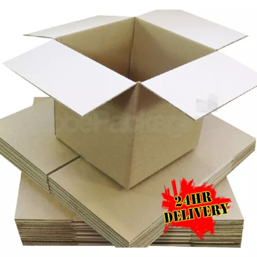 50 x 6" cube single wall cardboard mailing boxes 6x6x6" image 2