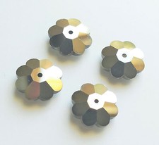 1 Rare Vintage Swarovski 3700 14mm Comet Argent Dark 2X Margarita Bead/Button