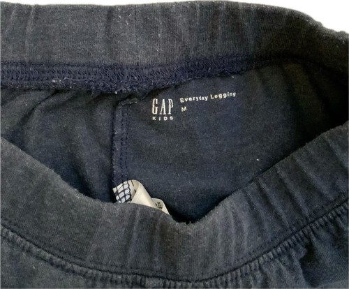 Lot 2 Gap Kids Legging Girl Sz 8/9 & 12 Gray Pull On Sequin Stripe Elastic Waist - Picture 5 of 16