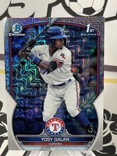 2023 Bowman Chrome Yosy Galan BCP-221 Mojo Refractor Texas Rangers