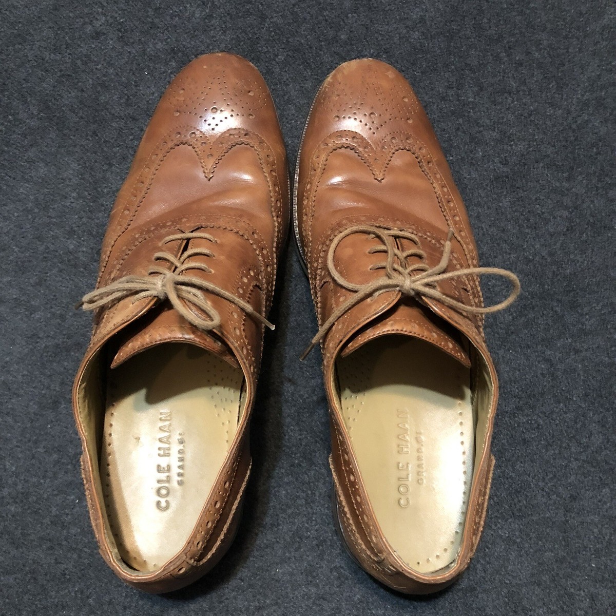 Cole Haan Mens Cambridge Oxford Wingtip Dress Shoes C12915 Brown Leather Size 11 Cole Haan Mens Cambridge Oxford Wingtip Dress Shoes C12915  main image 2