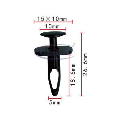 2 x Spreizniet Clip Stoßstange für VW 1K0807300 Passat Touran Tiguan Scirocco