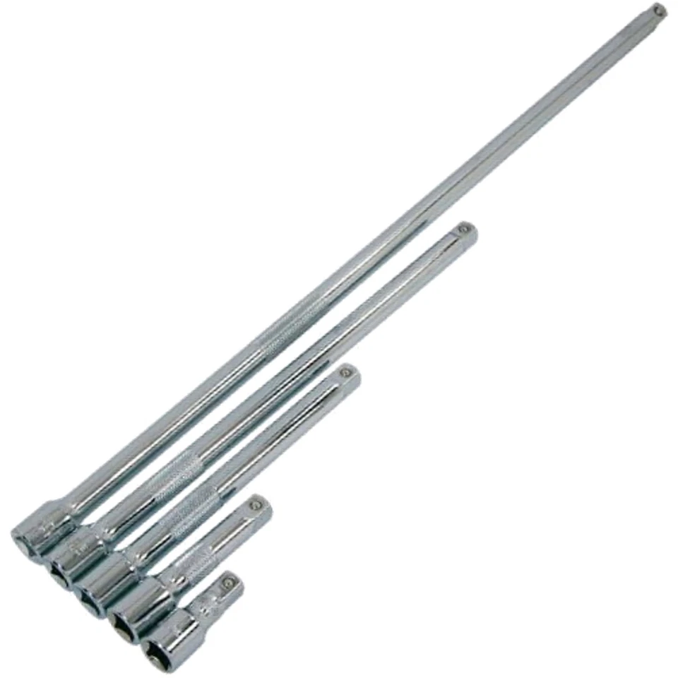 Neilsen 5pc 3/8" Drive Socket Extension Bar Set 38 75 150 250 & 450mm Long - Image 3 of 3