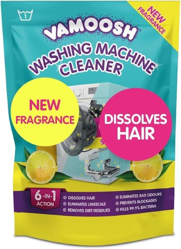 Vamoosh 6-in-1 Washing Machine Cleaner Various Packs Scents Dissolves Hair - Picture 21 of 21