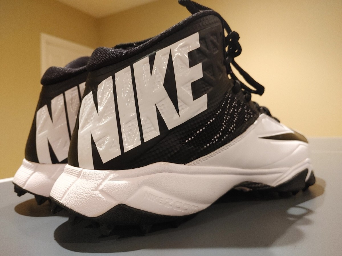 Nike Zoom Code Elite Destroyer Football Cleats Black White 603351-100 Mens 11.5 Nike Zoom Code Elite Destroyer 2013 Football Cleats Black  main image 3