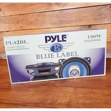 Pyle Audio Car Speakers PL42BL 4" 180 Watt 2 Way (pair) Blue Label New