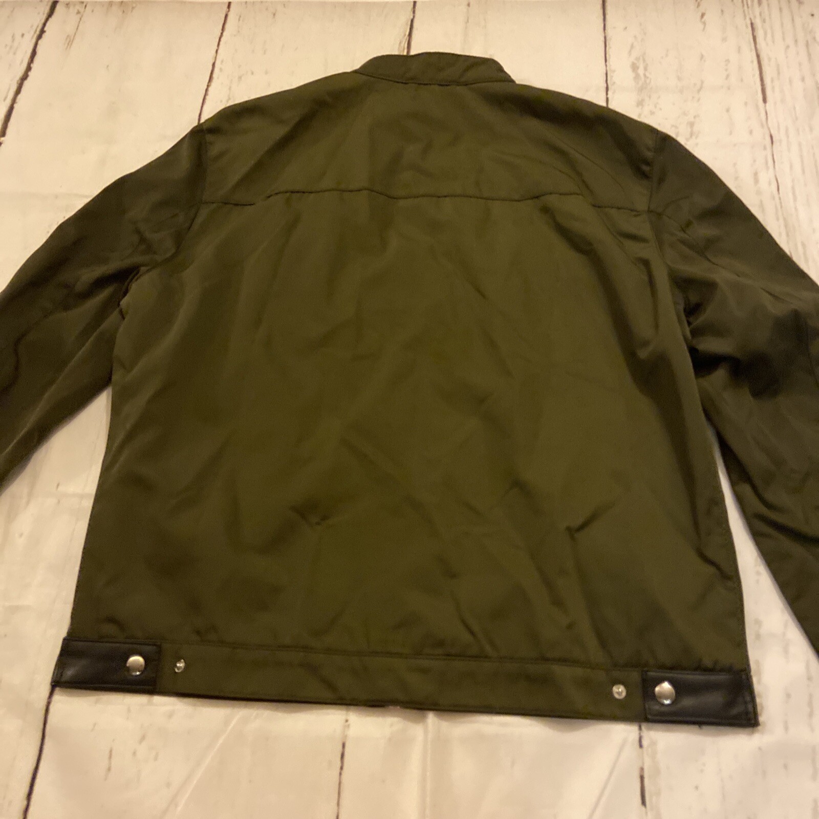 Zara Men's Olive Green Military Utility Biker Rider S… Gem