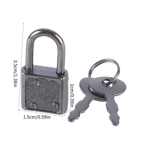 5 Stück Vorhängeschloss Gepäckkastenschloss mit Schlüssel Tragbar Notebook Sicherheitsschloss Hardware - Bild 8 von 12