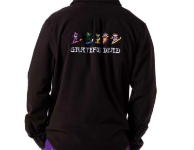 686 Sierra Fleece Flannel (XXL) Grateful Dead Black KCRLAY103-GDBL - Main Image