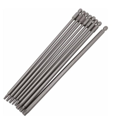 8pcs 1/4'' Hex Shank 200mm/7.9'' Long Torx Head Screwdriver Magnetic T8-T40 C537