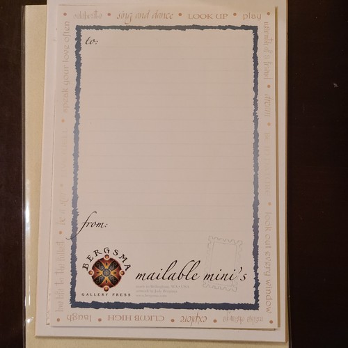 Jody Bergsma Double Matted Mini Print 5x7 "May Your Day Be" -Purple - Picture 4 of 4