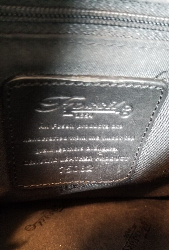 FOSSIL 1954 Crossbody Messenger Bag Purse Black Genuine Leather