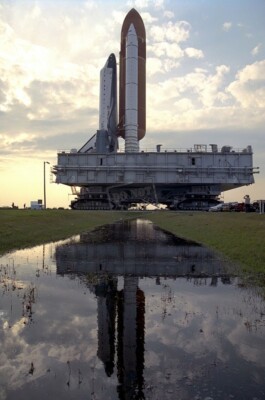 STS-55 Rollout launch pad 39-A Space Shuttle Columbia 8X12 PHOTOGRAPH