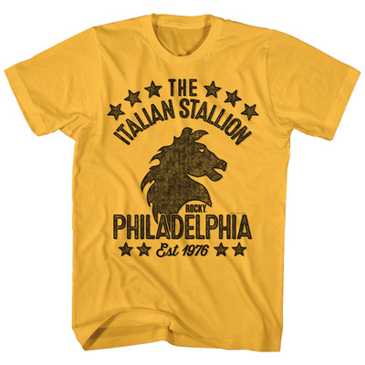 Rocky Balboa T-Shirt New Licensed Stallionish in 100% Cotton Ginger SM - 2XL