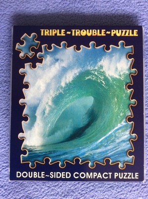+ Triple Trouble Puzzle - Ocean Roller - doppelseitiges Puzzle - Cheatwell Games +