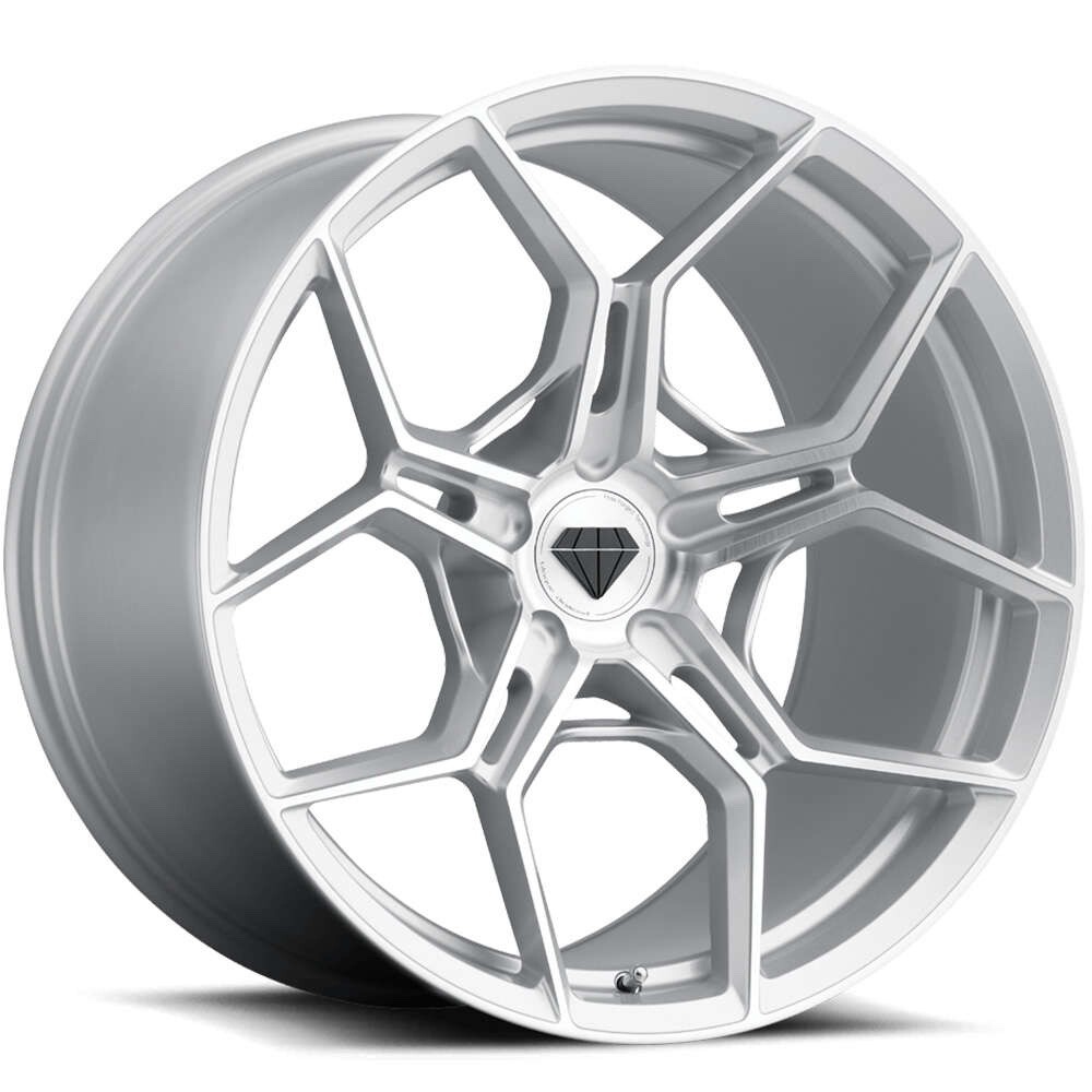 20” BD-F25 BRUSHED SILVER WHEELS RIMS FOR LAMBORGHINI GALARDO 20X9 AND 20X11