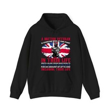 British Veteran hoodie, Veteran hoodie, Remembrance Day hoodie, Veterans Day,