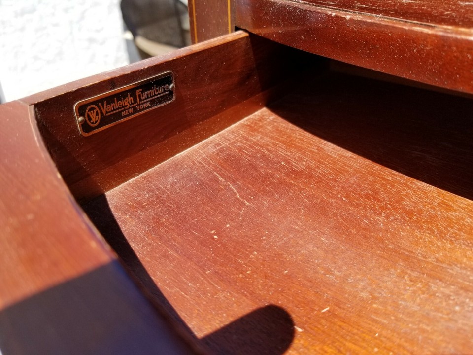 Antique VANLEIGH FURNITURE of New York Mahogany Federal Style Dresser eBay