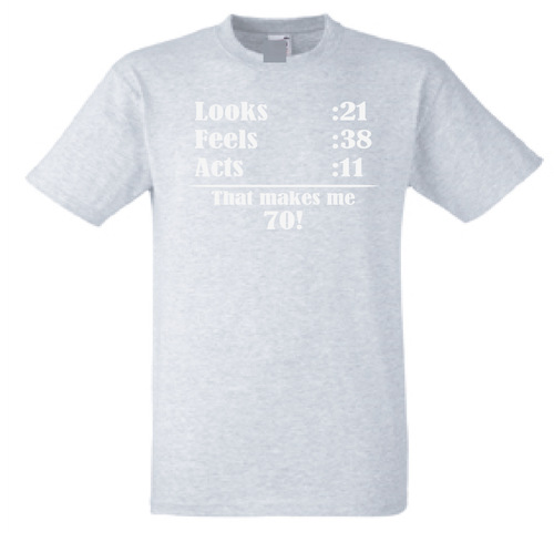 70th Birthday t shirt Funny seventy Birthday T-Shirt - Picture 10 of 11