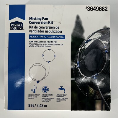 Project Source Quick-attach  Low Pressure 8-ft Fan Misting Cooling System