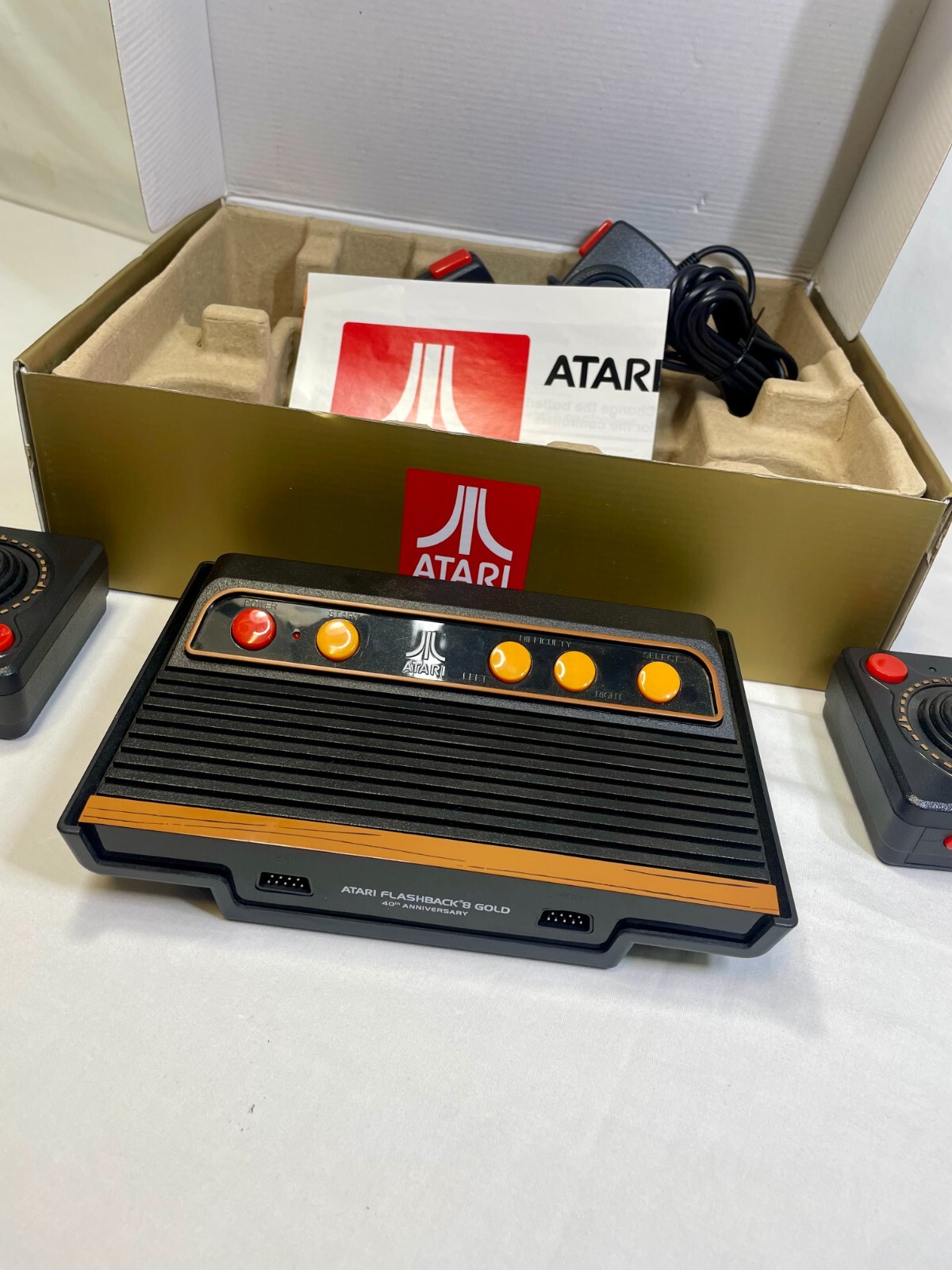 Atari Flashback 8 Gold Deluxe HDMI Retro Console 120 Games 2 ...