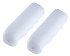 CRUISER CUSHION VINTAGE SCHWINN STINGRAY BICYCLE HADLEBAR WHITE GLITTER GRIPS.