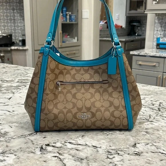 Borsa Hobo Hobo e opzioni da polso Coach Firma Cristy Bloccata Tote Nuova con etichette