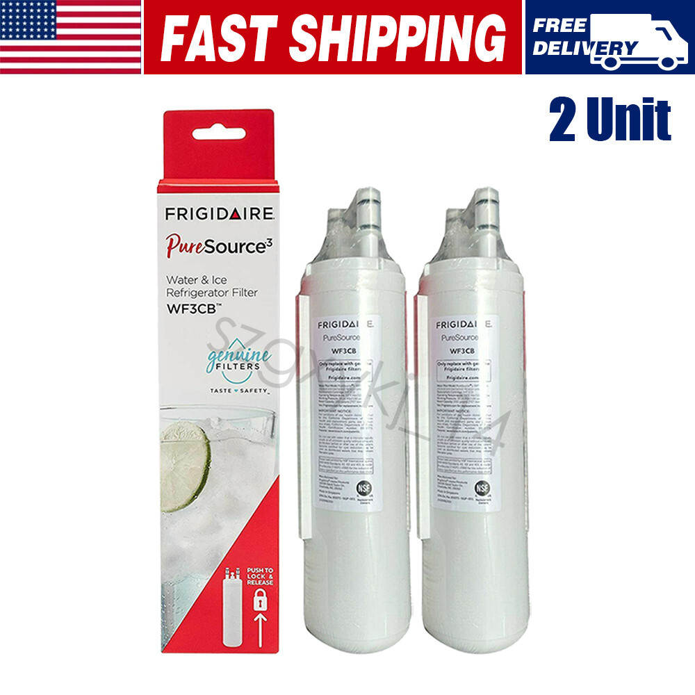 2 PACK Frigidaire WF3CB Puresource3 Refrigerator Water & Ice Filter