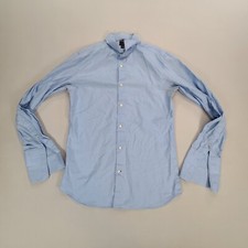 Banana Republic Shirt Adult Large Blue Fitted Dress Shirt Casual Outdoor Mens