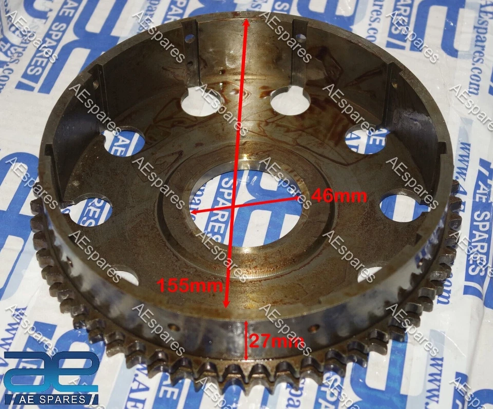 For Triumph Clutch Basket Primary 58T Sprocket T100 T120 TR6 500 Bonneville New - Image 2 of 4