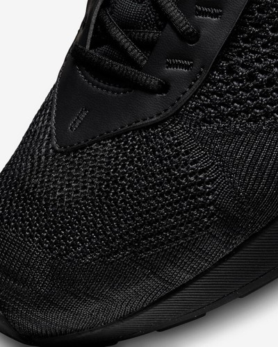 Nike Air Max Flyknit Racer Mens Size 8.5 Triple Black Gray Running FD2764 001 - Picture 10 of 13