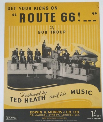 Get Your Kicks On Route 66 Bob Troup Noten (F3)