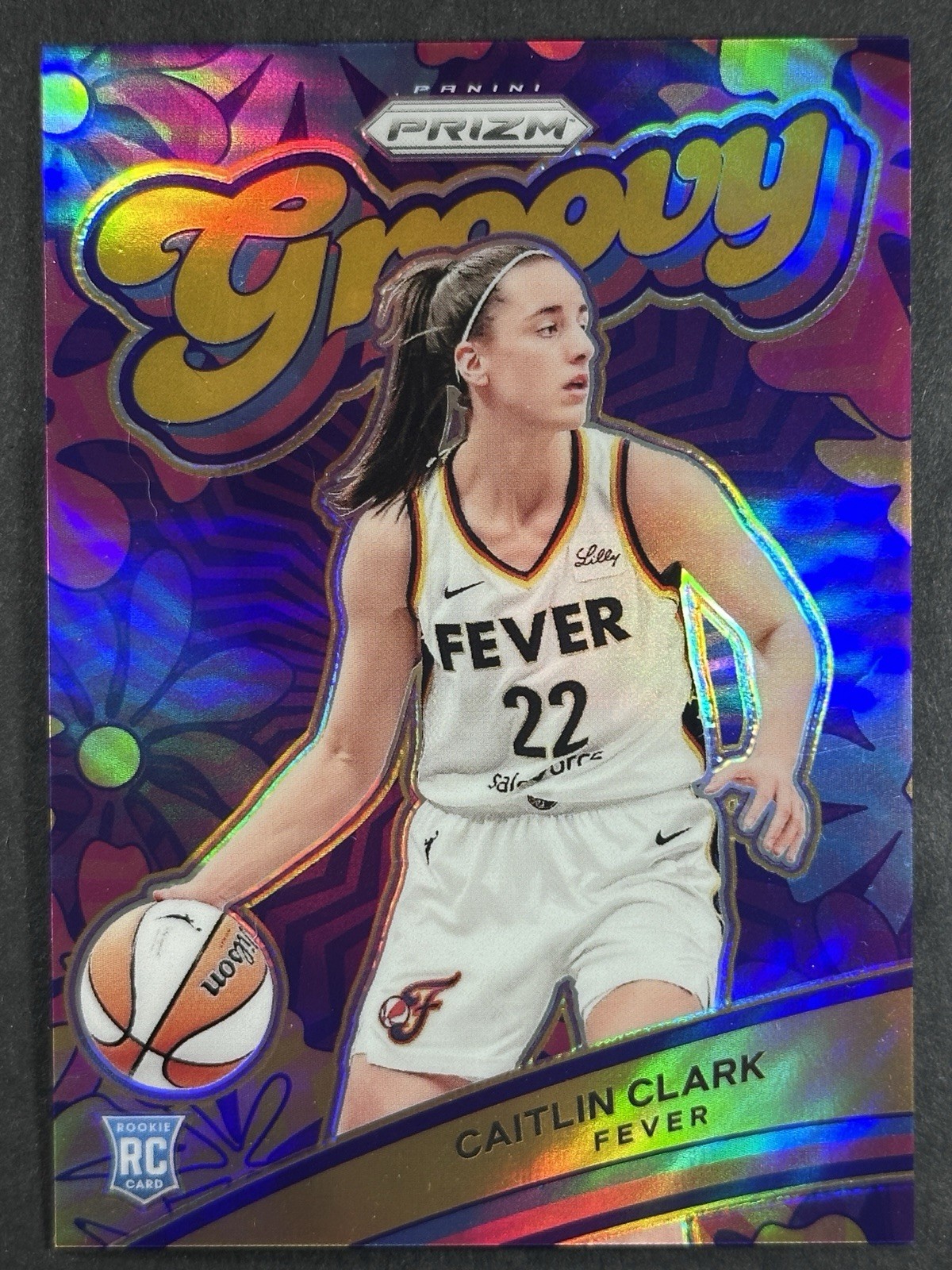 2024 Panini Prizm WNBA Caitlin Clark Groovy True Gold Prizm 10/10 RC 🔥🔥🔥🔥🔥