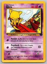 Abra 49/82 Common Team Rocket Pokemon Unlimited Lightly Played