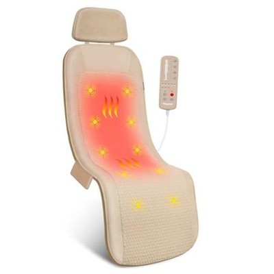 Massage Mat Full Body, Back Massager with Heat and Vibration, HY-3D5-Beige