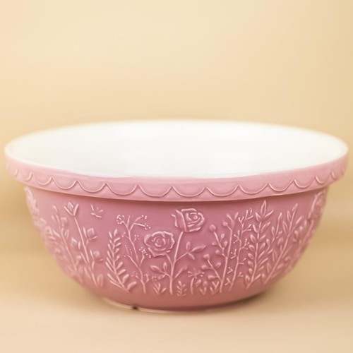 Mason Cash In The Meadow Rose Size 12 Mixing Bowl, 4.25 Quart, Pink - Picture 2 of 3
