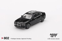 Minigt Bmw I7 XDRIVE60 Black Sapphire - 802 Scale 1:64