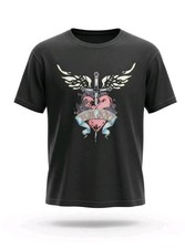 Ladies Bon Jovi Tshirt Black Size XL A1314