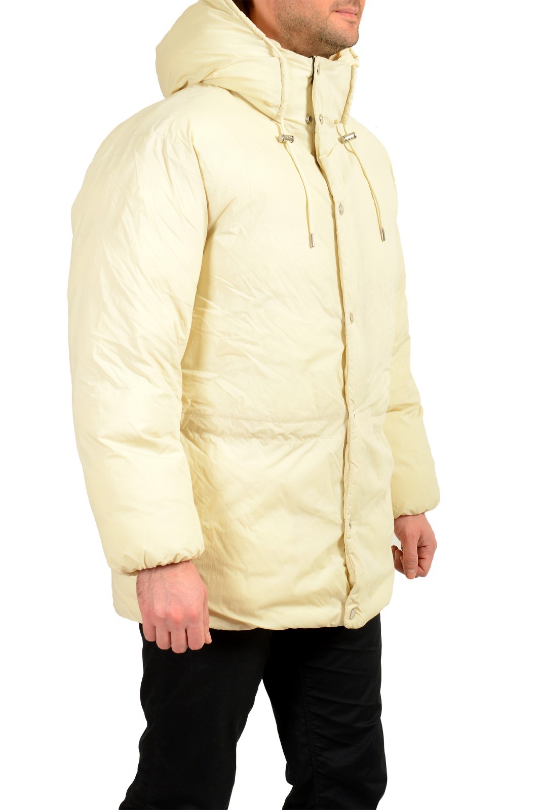 Hugo Boss "C-Currien" Light Beige Hooded Parka Jacket US 38R IT 48R