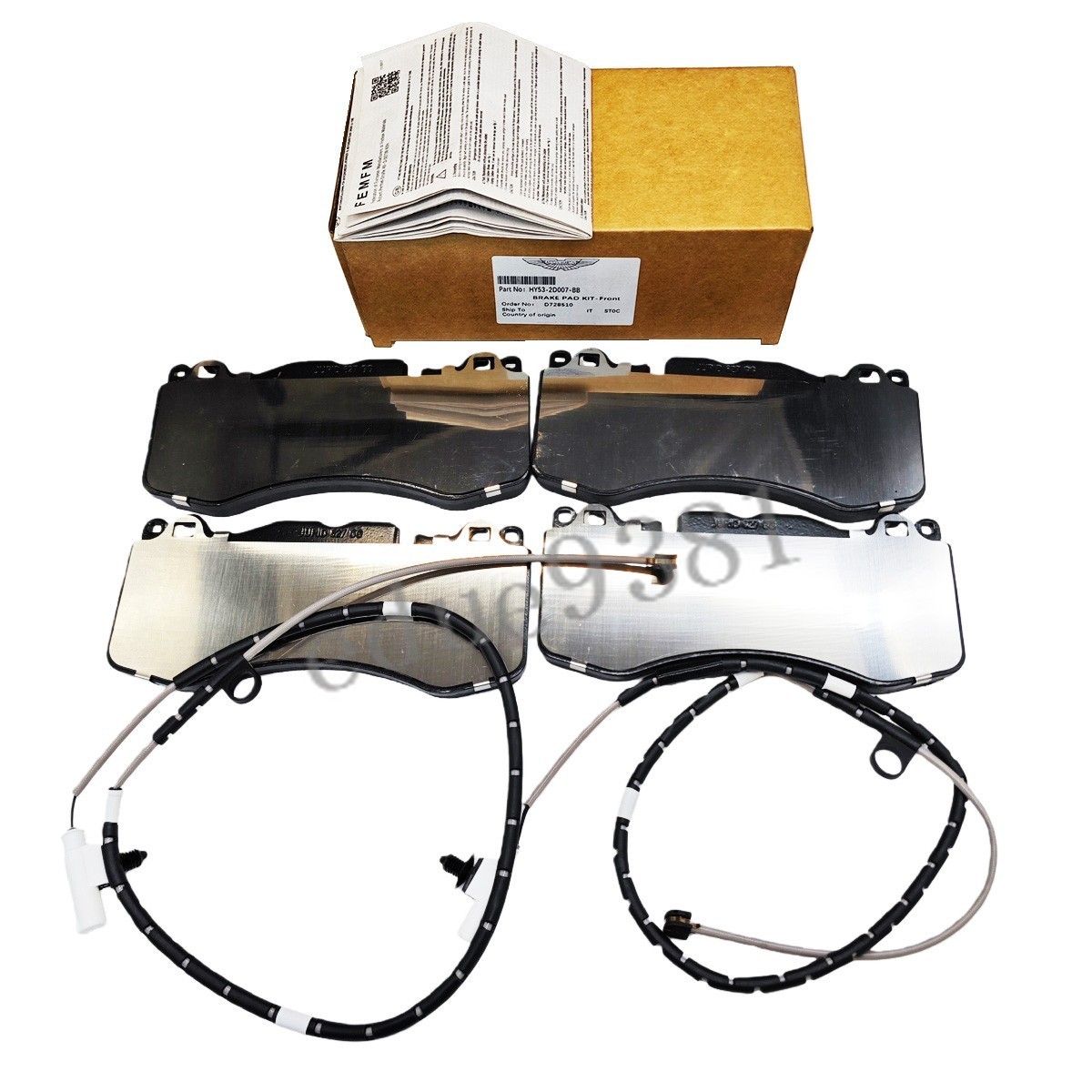NEW Front Brake Pads For Aston Martin DB11, HY53-2D007-BB + FREE SENSOR US