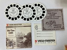 GAF View-Master, 21 Stereo Pictures on 3 Reels Old-Time Cars  B 795 1976