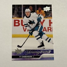Ty Emberson 2023-24 Upper Deck Young Guns Rookie Card #460 San Jose Sharks
