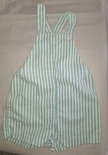 Vintage Buster Brown Bib Overalls Shorts 12m 19-21 lbs Striped Seersucker