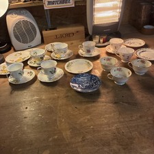 Collection Off Bone China Cups Plates Job Lot Rose China Royal Wessex Standard