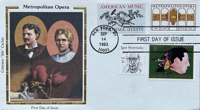 Colorano Silk 2054 Metropolitan Opera Music Stamps Combo 