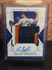 Spencer Arrighetti 2025 National Treasures Jumbo Patch Auto /99 Astros