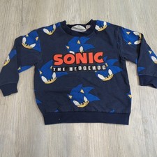 Navy Blue Sonic The Hedgehog H And M 4t Sweater