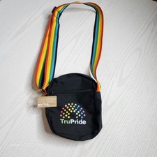 TruPride Black Small Crossbody Bag Rainbow Ad...