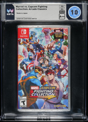 POP 1 Nintendo Switch Marvel vs. Capcom Fighting Collection w/ Comic WATA 10 A++