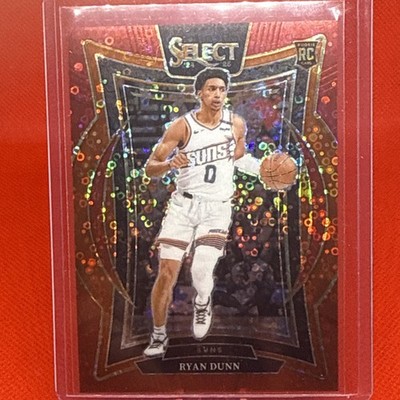 RYAN DUNN 2024-25 SELECT CONCOURSE ROOKIE GOLD RED DISCO PRIZM RC -/49 PHOENIX